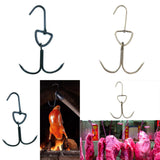 Maxbell Roast Duck Hook Stainless Steel Bacon Hanger Double Hooks for Hams Black