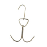 Maxbell Roast Duck Hook Stainless Steel Bacon Hanger Double Hooks for Hams Argent