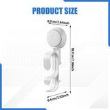 Maxbell Suction Cup Hook for Shower Reusable Suction Hook for Window Glass Door Wall