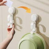 Maxbell Suction Cup Hook for Shower Reusable Suction Hook for Window Glass Door Wall