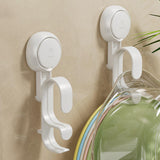 Maxbell Suction Cup Hook for Shower Reusable Suction Hook for Window Glass Door Wall