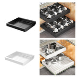 Maxbell Pull Out Cabinet Organizer Sturdy Expandable (11.81''-19.69'') for Pans Pots Black