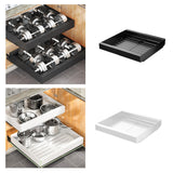 Maxbell Pull Out Cabinet Organizer Sturdy Expandable (11.81''-19.69'') for Pans Pots Black