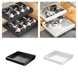 Maxbell Pull Out Cabinet Organizer Sturdy Expandable (11.81''-19.69'') for Pans Pots Black