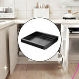 Maxbell Pull Out Cabinet Organizer Sturdy Expandable (11.81''-19.69'') for Pans Pots Black
