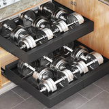 Maxbell Pull Out Cabinet Organizer Sturdy Expandable (11.81''-19.69'') for Pans Pots Black