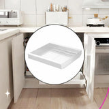 Maxbell Pull Out Cabinet Organizer Sturdy Expandable (11.81''-19.69'') for Pans Pots White