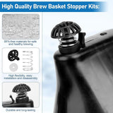 Maxbell Coffee Machine Brew Basket Spring Stopper Kit Component Portable Replacement 1 Set