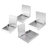 Maxbell Barbecue Plate Snack Container Oil Press Tray for Seafood Veggies Restaurant 22x26x3cm