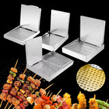 Maxbell Barbecue Plate Snack Container Oil Press Tray for Seafood Veggies Restaurant 22x26x3cm