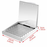 Maxbell Barbecue Plate Snack Container Oil Press Tray for Seafood Veggies Restaurant 22x26x3cm