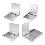 Maxbell Barbecue Plate Snack Container Oil Press Tray for Seafood Veggies Restaurant 22x26x3cm