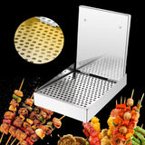 Maxbell Barbecue Plate Snack Container Oil Press Tray for Seafood Veggies Restaurant 22x29x5cm