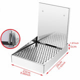 Maxbell Barbecue Plate Snack Container Oil Press Tray for Seafood Veggies Restaurant 22x29x5cm