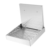Maxbell Barbecue Plate Snack Container Oil Press Tray for Seafood Veggies Restaurant 28x28x5cm