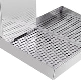 Maxbell Barbecue Plate Snack Container Oil Press Tray for Seafood Veggies Restaurant 43x29x5cm