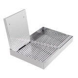 Maxbell Barbecue Plate Snack Container Oil Press Tray for Seafood Veggies Restaurant 43x29x5cm