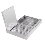 Maxbell Barbecue Plate Snack Container Oil Press Tray for Seafood Veggies Restaurant 43x29x5cm