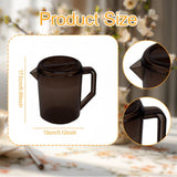 Maxbell Water Jug Pitcher Portable Easy to Fill Drinkware Beverage Restaurant Summer Brown