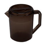 Maxbell Water Jug Pitcher Portable Easy to Fill Drinkware Beverage Restaurant Summer Brown