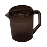 Maxbell Water Jug Pitcher Portable Easy to Fill Drinkware Beverage Restaurant Summer Brown