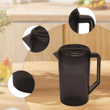 Maxbell Water Jug Pitcher Easy to Fill with Lid Beverage Jar Drinks Restaurant Party Brown