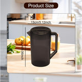 Maxbell Water Jug Pitcher Easy to Fill with Lid Beverage Jar Drinks Restaurant Party Brown