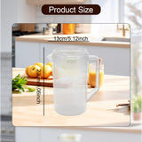 Maxbell Water Jug Pitcher Easy to Fill with Lid Beverage Jar Drinks Restaurant Party Clear