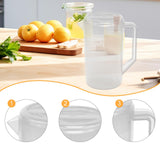 Maxbell Water Jug Pitcher Easy to Fill with Lid Beverage Jar Drinks Restaurant Party Clear