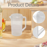 Maxbell Water Jug Pitcher Easy to Fill with Lid Beverage Jar Drinks Restaurant Party Clear