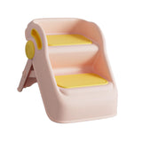 Maxbell 2 Step Stool for Kids Folding Easy to Move Home Footstool Toddler Step Stool Pink