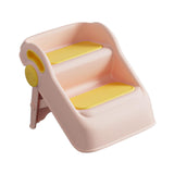 Maxbell 2 Step Stool for Kids Folding Easy to Move Home Footstool Toddler Step Stool Pink