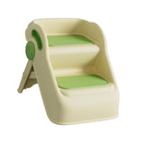 Maxbell 2 Step Stool for Kids Folding Easy to Move Home Footstool Toddler Step Stool Green