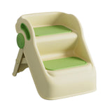 Maxbell 2 Step Stool for Kids Folding Easy to Move Home Footstool Toddler Step Stool Green