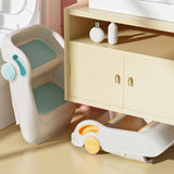 Maxbell 2 Step Stool for Kids Folding Easy to Move Home Footstool Toddler Step Stool Green