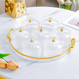 Maxbell Dried Fruit Tray Clear with Lids Storage Containers for Candy Snacks Cookies Clear White