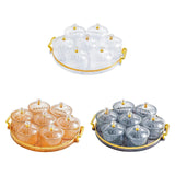 Maxbell Dried Fruit Tray Clear with Lids Storage Containers for Candy Snacks Cookies Clear White