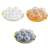 Maxbell Dried Fruit Tray Clear with Lids Storage Containers for Candy Snacks Cookies Clear White