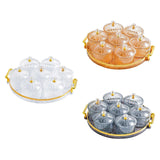 Maxbell Dried Fruit Tray Clear with Lids Storage Containers for Candy Snacks Cookies Clear White