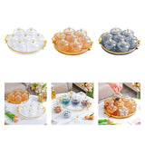 Maxbell Dried Fruit Tray Clear with Lids Storage Containers for Candy Snacks Cookies Clear White