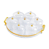 Maxbell Dried Fruit Tray Clear with Lids Storage Containers for Candy Snacks Cookies Clear White