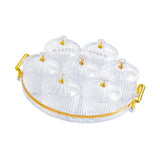 Maxbell Dried Fruit Tray Clear with Lids Storage Containers for Candy Snacks Cookies Clear White