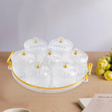 Maxbell Dried Fruit Tray Clear with Lids Storage Containers for Candy Snacks Cookies Clear White