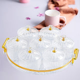 Maxbell Dried Fruit Tray Clear with Lids Storage Containers for Candy Snacks Cookies Clear White