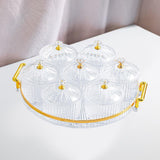 Maxbell Dried Fruit Tray Clear with Lids Storage Containers for Candy Snacks Cookies Clear White