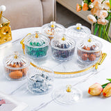 Maxbell Dried Fruit Tray Clear with Lids Storage Containers for Candy Snacks Cookies Clear White