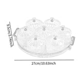Maxbell Dried Fruit Tray Clear with Lids Storage Containers for Candy Snacks Cookies Clear Brown