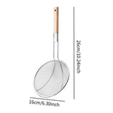 Maxbell Colander Skimmer Fine Mesh Practical Mesh Sieve for Fruits Vegetable Noodles Diameter 16cm