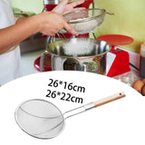 Maxbell Colander Skimmer Fine Mesh Practical Mesh Sieve for Fruits Vegetable Noodles Diameter 16cm