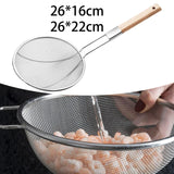 Maxbell Colander Skimmer Fine Mesh Practical Mesh Sieve for Fruits Vegetable Noodles Diameter 16cm